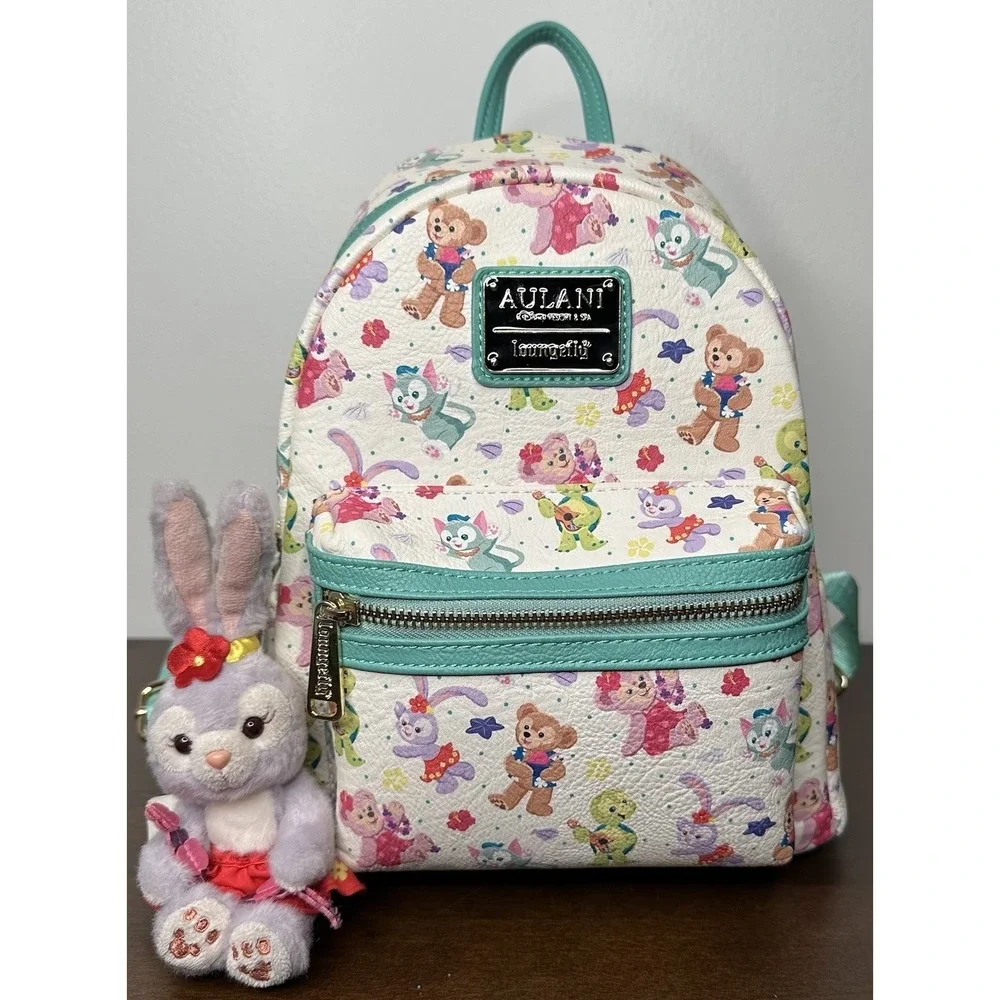 Loungefly Aulani Duffy and Friends Backpack Disney Resort Spa Parks Keychain